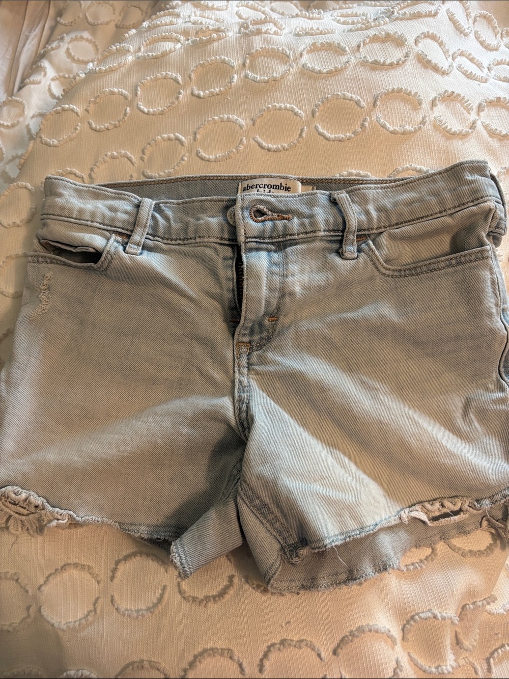 Abercrombie & Fitch Light Blue Denim Girls' Shorts